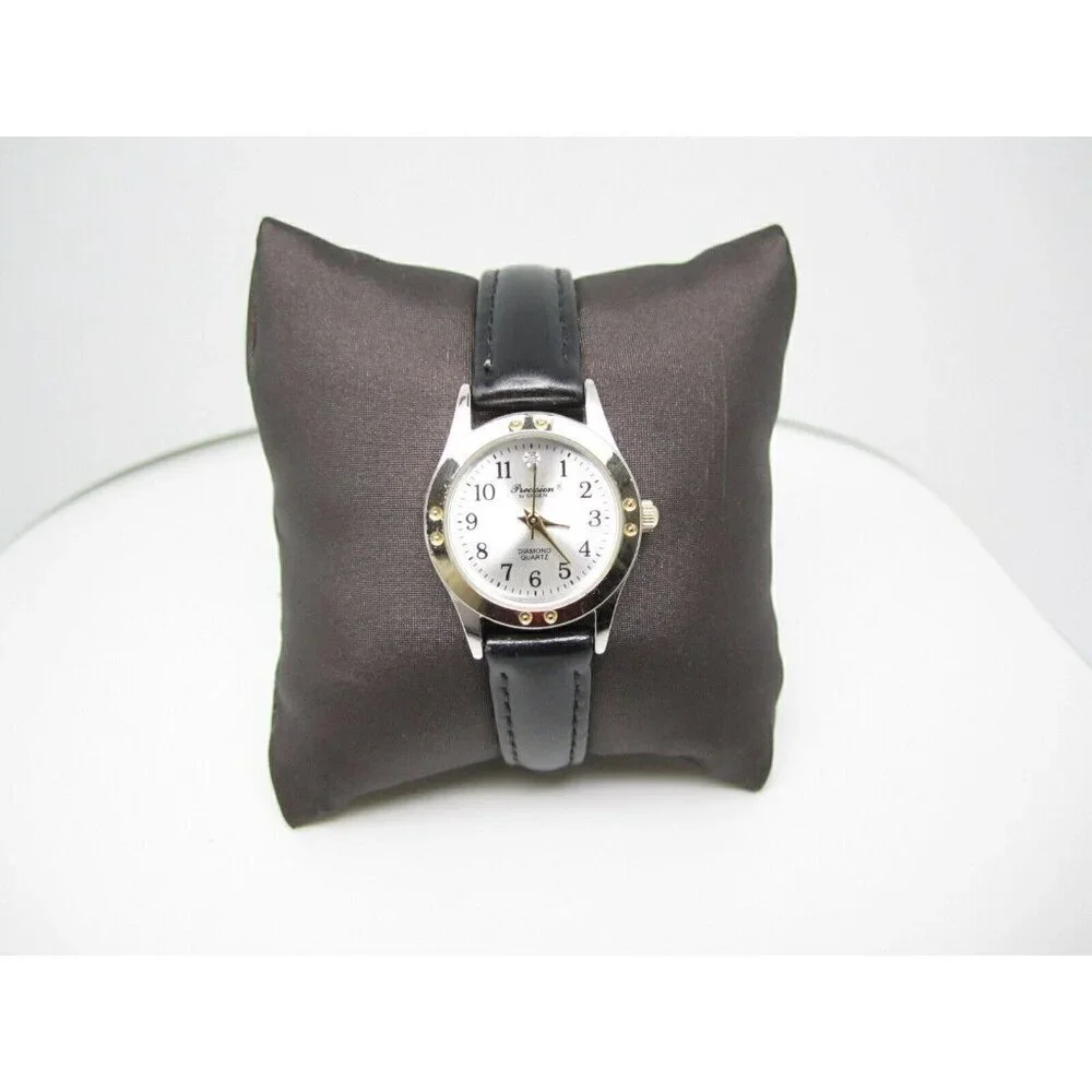 Women's Precision by Gruen Diamond Analog 25mm Dial Watch (D336)